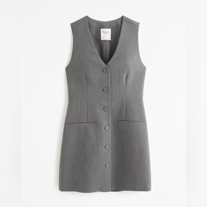 Grey Abercrombie Vest Mini Dress